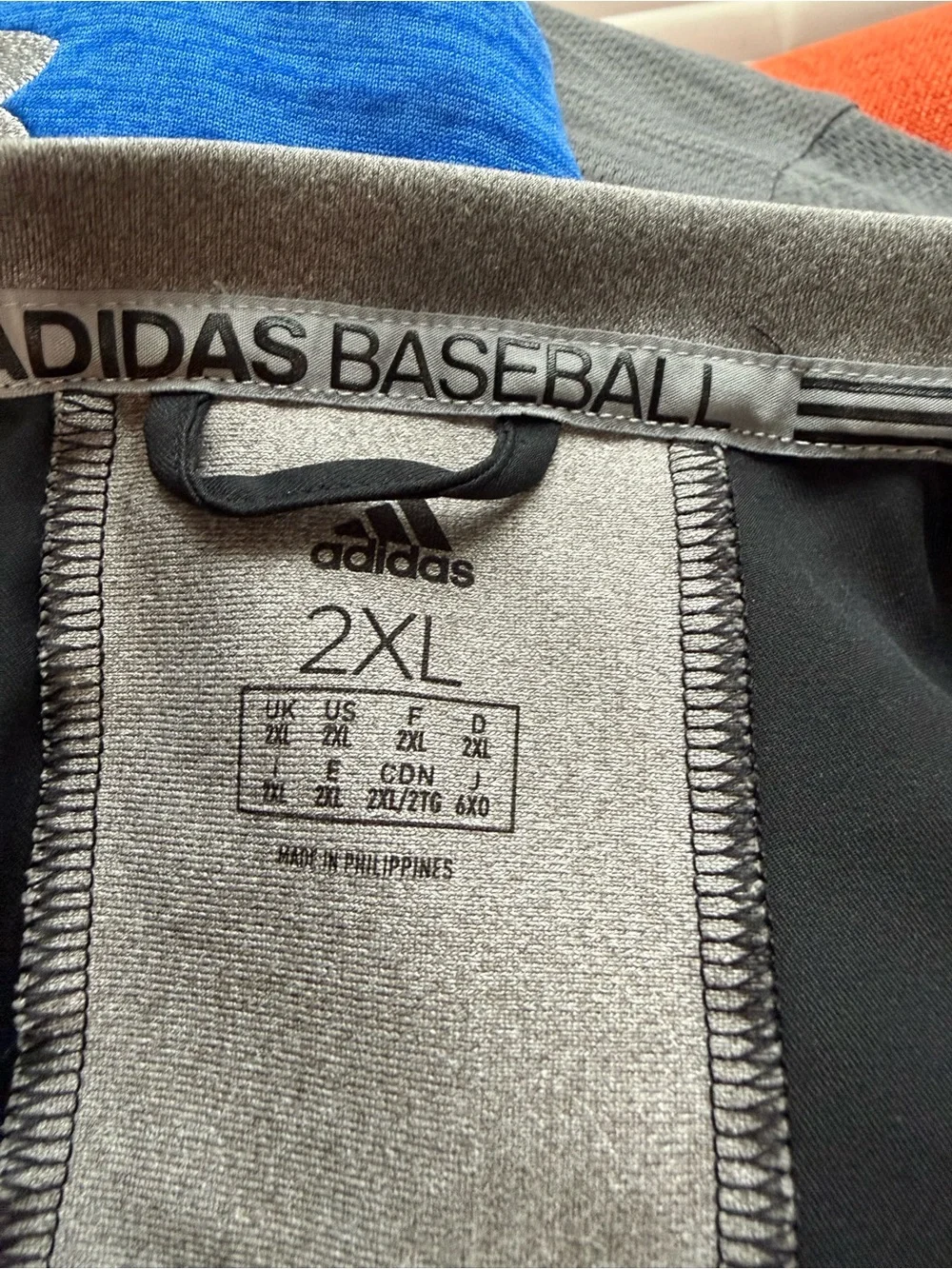 Adidas Baseball Short-Sleeve Quarter Zip Pullover, size 2XL